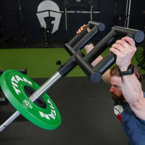 Miniatura 8 de Titan Fitness Viking Press - Accesorio para minas terrestres, mango de agarre de grasa neutra de 1.969 in, se adapta a barra olímpica de 2 pulgadas