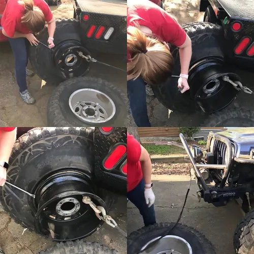 Miniatura 8 de Cucharas para neumáticos de motocicleta de 15", 22 herramientas de acero para extracción de neumáticos con bolsa de almacenamiento para automóvil