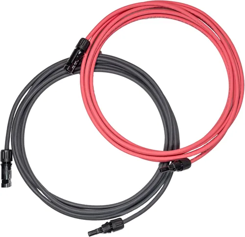 Miniatura 13 de Cables de extensión solar de 10 AWG de 35 pies con conectores macho y hembra, 2000 V, resistente a la intemperie, certificación UL, cumple con RoHS