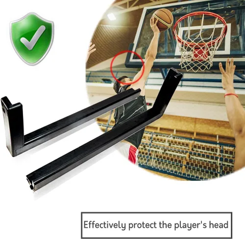 Miniatura 5 de Katop Acolchado universal para tablero de baloncesto de estilo profesional para sistemas de baloncesto de 48, 54, 60, 72 pulgadas, para exteriores e