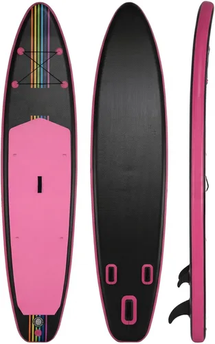 Miniatura 15 de GYMAX Tabla de remo, tabla de remo inflable con accesorios de SUP, aleta extraíble, paleta, bomba, correa y bolsa de transporte, tablas de remo