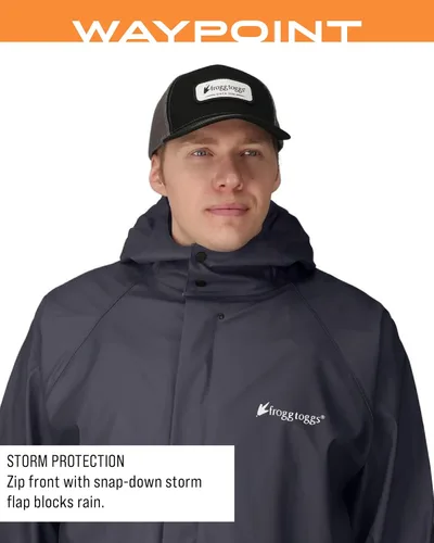 Miniatura 5 de FROGG TOGGS Waypoint Angler Chaqueta impermeable y duradera para hombre con elástico en 4 direcciones