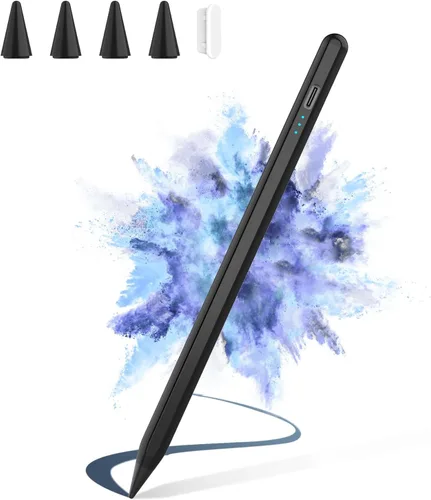 Lápiz óptico para iPad 2025-2018, carga más rápida, lápiz Apple con sensibilidad de inclinación, rechazo de palma y magnético, compatible con iPad