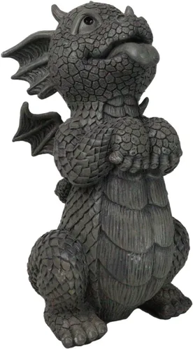 Miniatura 11 de Ebros Gift Mini estatua de dragón Zen Meditación Yoga Namaste en piedra sintética acabado de resina de 5 pulgadas de alto, figura decorativa