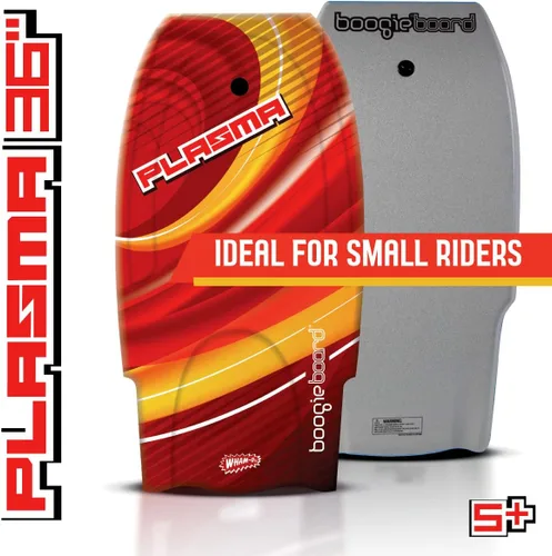 Miniatura 2 de Boogieboard - Bodyboard de plasma de 36 pulgadas - Correa ajustable - Bodyboard ligero - Espuma de polietileno, parte inferior lisa - Fácil