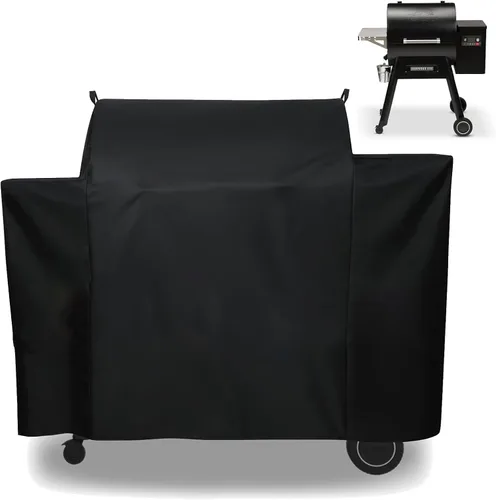 Miniatura 9 de Cubierta de parrilla para parrilla de zona de 2 quemadores Traeger Flatrock, plancha de propano Traeger Flatrock TF2NN46DN, cubierta 600D resistente