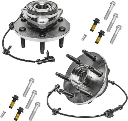 Miniatura 159 de Detroit Axle - Kit de nudillos de dirección delantera izquierda para Ford Edge Lincoln MKX 07-10, cojinete de rueda del lado del conductor, nudillo