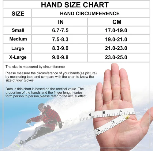 Miniatura 7 de KINGSBOM -Guantes térmicos impermeables y resistentes al viento de 40 - Guantes térmicos Thinsulate 3M Thinsulate para pantalla táctil de invierno