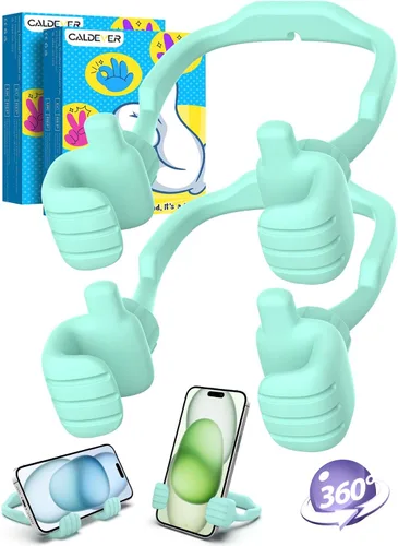 Miniatura 19 de Rellenos de calcetín para adolescentes, niñas, niños, adultos Soporte para teléfono celular: SOPORTE DE TELEFONO CELULAR PEREZOSO CON PULGAR HACIA