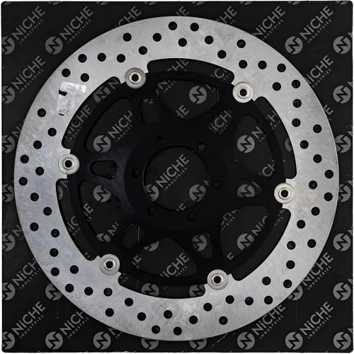 Miniatura 2 de NICHE Juego de rotor de freno delantero para KTM Ducati 690 Duke Supermoto R 75609060000 492.4.024.1A motocicleta