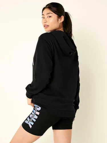 Miniatura 3 de Victoria's Secret Sudadera con capucha Campus de forro polar rosa (XS-XXL)