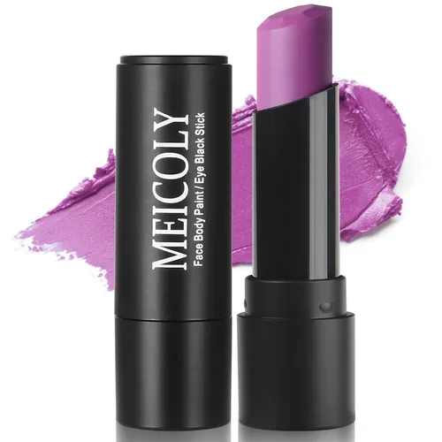 Miniatura 19 de MEICOLY Barra de maquillaje para ojos negros azul real, impermeable para béisbol, sóftbol, fútbol, lacrosse, barra de pintura corporal y facial azul