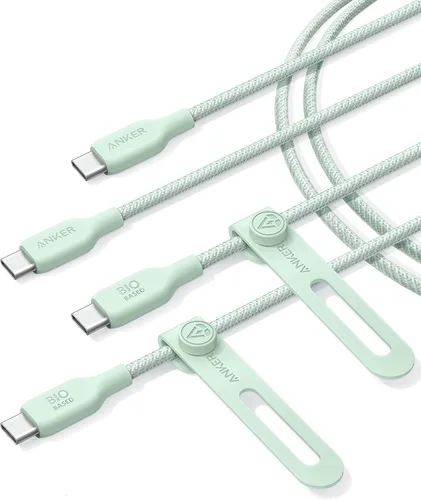 Miniatura 11 de Anker Cable USB C, cable de carga rápida tipo C bio-trenzado de 240 W para iPhone serie 17, MacBook Pro 2020, iPad Pro y más