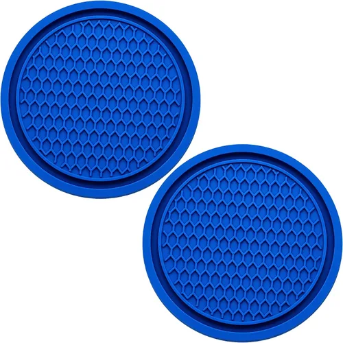 Miniatura 12 de 2 piezas posavasos para portavasos de automóvil, posavasos universales antideslizantes para portavasos de automóvil, 2.75 pulgadas posavasos