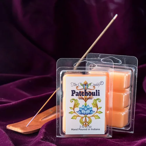 Miniatura 3 de The Candle Daddy Pachulí - Inscense - Cubos de cera con aroma máximo - 5 paquetes -10 onzas en total - 30 cubos