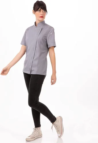 Miniatura 4 de Chef Works Abrigo de chef Springfield para mujer