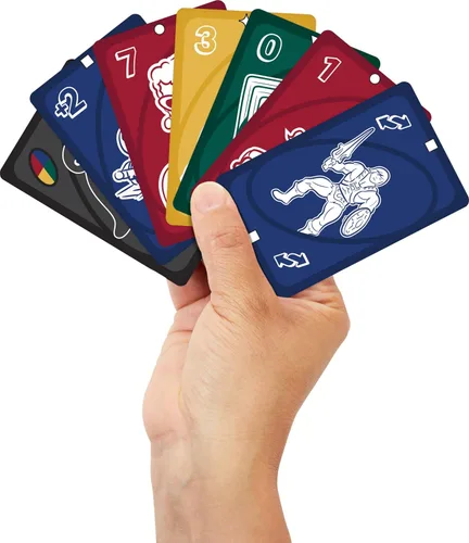 Miniatura 2 de Mattel Games UNO Mattel 80th Ruby Red Juego de cartas para niños, adultos y noches familiares, noches de juego, viajes, camping y fiestas.
