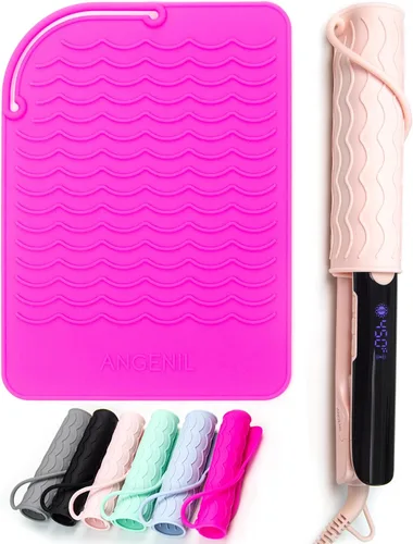Miniatura 15 de ANGENIL Plancha Plana de Cerámica Pro Twist de 1 Pulgada, Alisador y Rizador de Cabello de Doble Voltaje 2 en 1, Multi-Estilizadores Plancha Plana