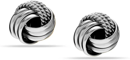 Miniatura 3 de LeCalla Joyas de plata de ley con diseño italiano de nudo de amor para mujer, Plata de ley