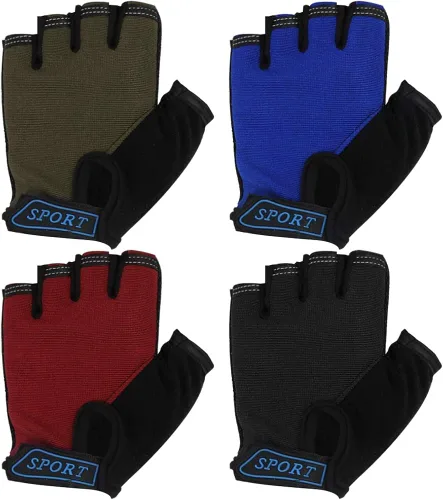FREEHAWK Guantes de ciclismo para niños, antideslizantes, ultrafinos, medio dedo, ciclismo, transpirables, guantes de patinaje sobre ruedas para