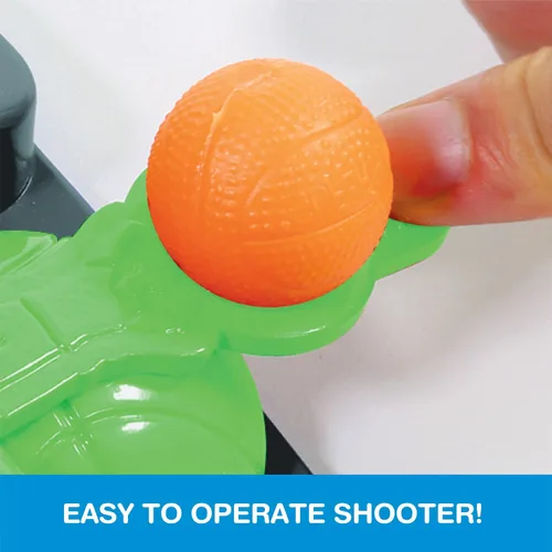 Miniatura 7 de Game Zone Arcade Basketball - Juego multijugador de mesa rápido e interactivo para mayores de 6 años - Combina habilidad y coordinación mano-ojo