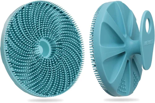 INNERNEED Cepillo de ducha exfoliante y masajista de silicona más higiénico, herramienta de baño, para todo tipo de piel, enjabona bien, vida útil
