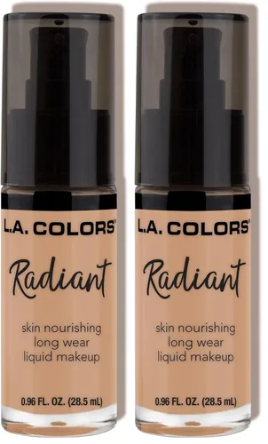 Miniatura 10 de L.A. COLORS Maquillaje Líquido Radiante, Beige CLM388