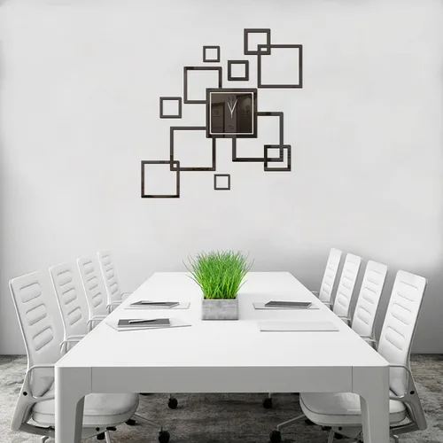 Miniatura 4 de Reloj de pared 3D DIY para decoración de sala de estar, moderno, silencioso, sin tictac, gran creatividad, sin marco, relojes de pared acrílicos