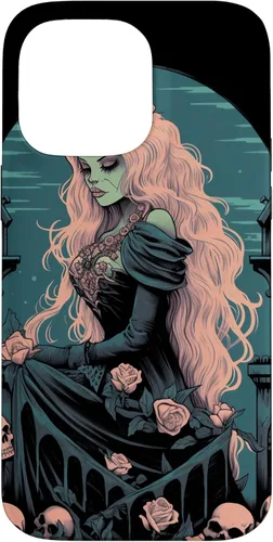Miniatura 20 de Funda para iPhone 13 Pro Gothic Girl Pastel Goth Wiccan Pagan Anime Nu Goth Grunge