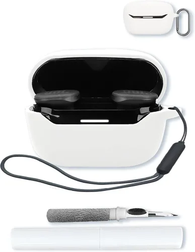 Miniatura 9 de Funda para JBL Endurance Race 2 True Wireless in Ear Earbuds, protección suave, a prueba de golpes, funda de silicona BOVUGAC con llavero, kit