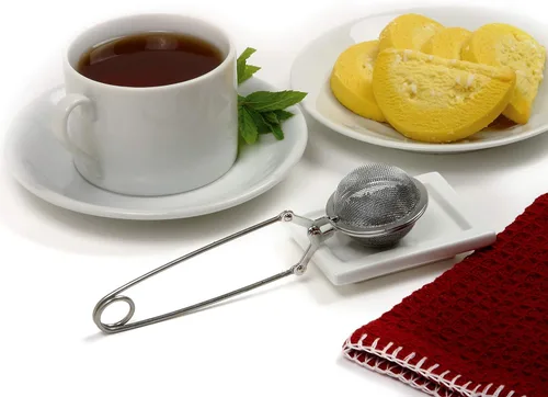 Miniatura 2 de Norpro Infusor de té de malla de acero inoxidable, 2 pulgadas, plateado