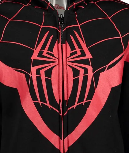 Miniatura 7 de Marvel Spider-Man Spider-Verse Venom - Sudadera con capucha y cremallera para niños pequeños y grandes