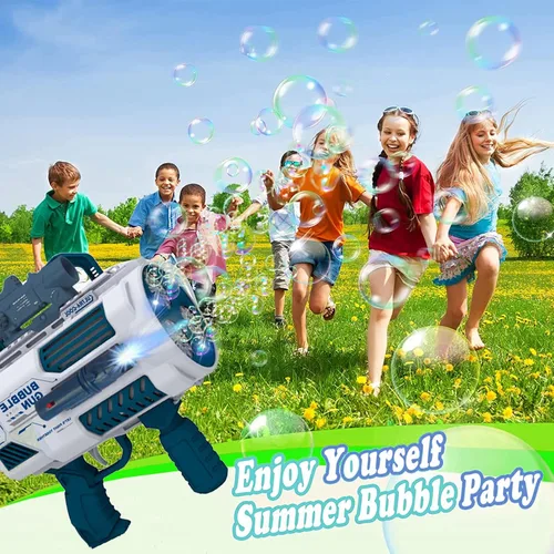 Miniatura 13 de Pistola de burbujas automática Gatling, que produce miles de burbujas por minuto, adecuada para niños y adultos y perfecta para fiestas