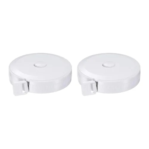 Miniatura 14 de HARFINGTON 2 cintas métricas redondas retráctiles de 4.9 ft/60 pulgadas, tamaño de bolsillo para medidas de cuerpo, tela, costura y manualidades