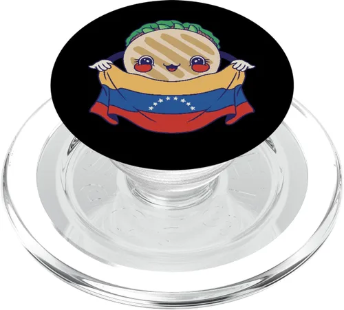 Miniatura 8 de Venezuela Arepa PopSockets de personaje PopGrip estándar