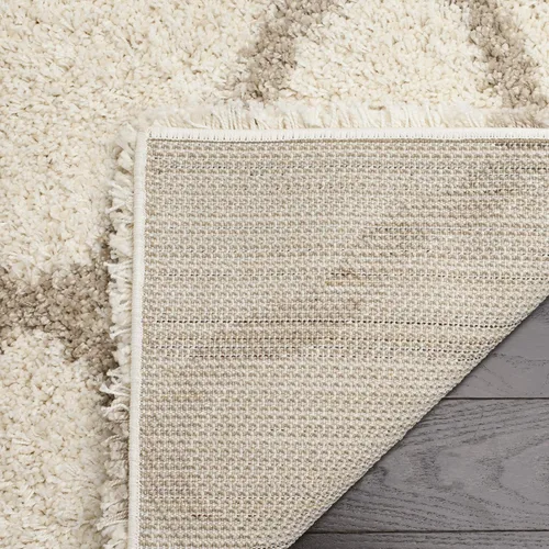 Miniatura 4 de SAFAVIEH Hudson Shag Collection - Alfombra extragrande de 11 x 15 pies, diseño de enrejado, no desprende pelusa y de fácil cuidado, 2 pulgadas