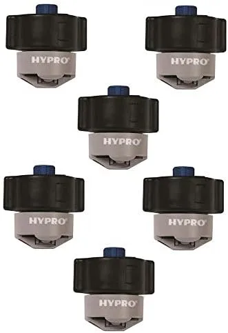 Hypro Guardian Air Twin Grey - 6 puntas de pulverización de polímero de 110° a 0.60 GPM 40 PSI Farmer Bob's Parts GAT110-06