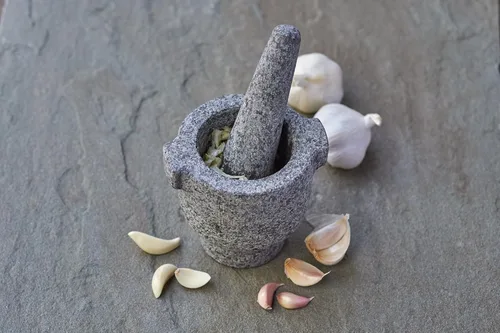Miniatura 2 de Fox Run Mortero y Pilón con Borde, Granito