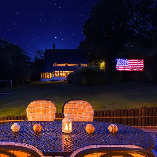 Miniatura 6 de XTF2015 - Cadena de luces LED de la bandera de los Estados Unidos, resistente al agua, para Navidad, festival, vacaciones, día de la independencia