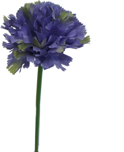 Miniatura 7 de Ramo de seda artificial de flores de clavel de 60 tallos (azul)