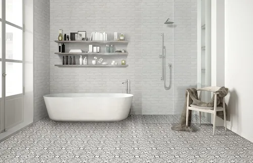 Miniatura 5 de MSI Alpine White - Azulejo de ladrillo de arcilla de 10.5 pulgadas x 28 pulgadas, azulejos de pared de ladrillo para baño, cocina, azulejos de pared
