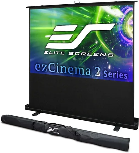 Miniatura 15 de Elite Screens ezCinema 2 pantalla de proyección, 84 pulgadas 16:9, manual de piso con extracción de tijera, portátil para oficina en casa, aula