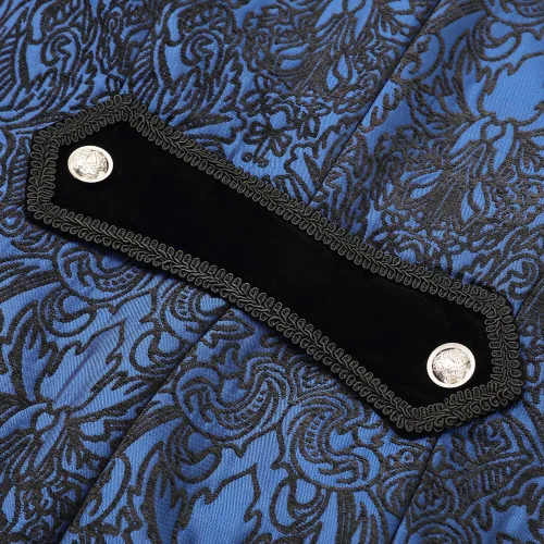 Miniatura 7 de Chaqueta steampunk para hombre, estilo gótico, victoriano, abrigo de túnica