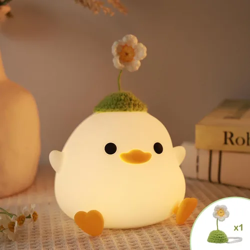 Miniatura 10 de Attivolife Capybara - Luz nocturna para niños, lámpara de noche de silicona animal recargable por USB, control táctil con regulador y temporizador