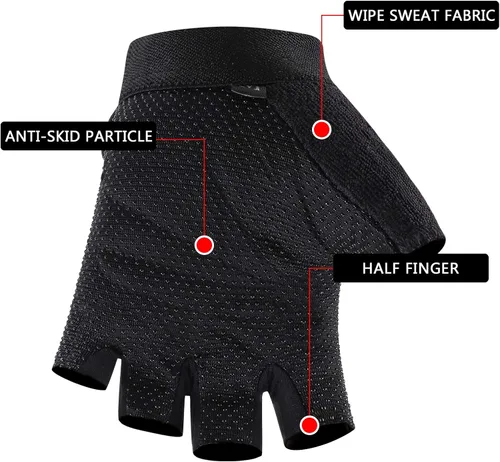 Miniatura 4 de Accmor Guantes de pesca para niños, guantes deportivos para niños, guantes de ciclismo para niños, guantes de medio dedo para ciclismo, camping