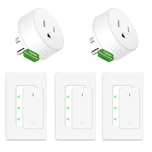 Miniatura 34 de NineLeaf Interruptor de salida remoto inalámbrico, interruptor de lámpara remoto, interruptor decorativo de enchufe de luz de encendido y apagado