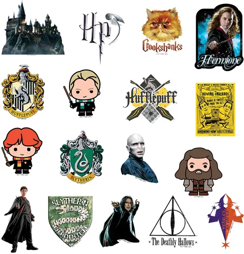 Miniatura 3 de Harry Potter Stickers - Paquete variado de calcomanías de vinilo troqueladas para laptop, botella de agua, álbumes de recortes, tableta, monopatín