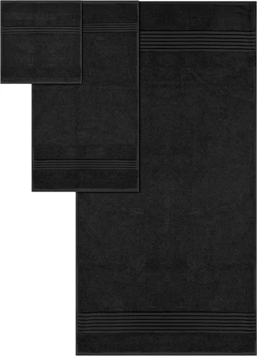 Miniatura 2 de Set de toallas Premium 700 GSM, 8 piezas; 2 toallas de baño, 2 toallas de mano y 4 paños, algodón, lavable a máquina, calidad de hotel, supersuave