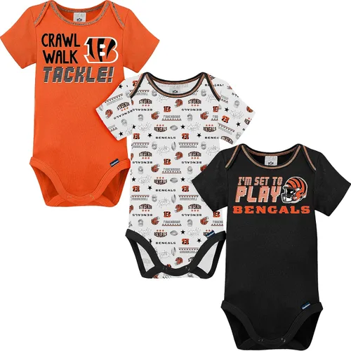 Miniatura 13 de Gerber - Mameluco unisex de manga corta para bebé, equipo de la NFL, paquete de 3