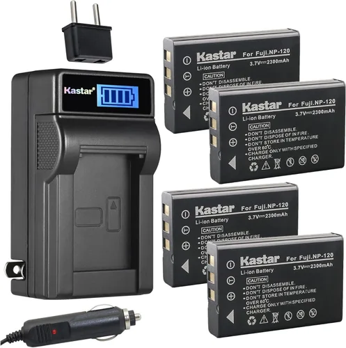 Miniatura 7 de Kastar Cargador de batería de CA LCD FNP-120 compatible con cámaras Ordro HDV-V12, HDV-V88, HDV-Z7, HDV-Z10, HDV-Z16, HDV-Z79, HDV-108, HDV-760